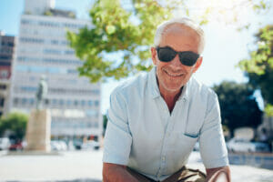 older man wearing sunglasses
